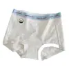 Cueca Boxer Jacquard de Algodão Classe A Sem Costura para Meninas, 10A Antibacteriana, Gancho Estendido, Boxer Respirável Feminino