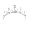 Coroa de Noiva Europeia e Americana Acessórios para Vestido de Casamento Tiara de Strass Liga de Barroco Coroa para Cerimônia de 18 Anos Acessórios de Cabelo para Adultos