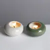 Taza de Vela de Cerámica Creativa Transfronteriza, Recipiente de Vela de Aromaterapia de Aspecto Elevado, Regalo Sencillo, Decoración de Frasco de Aromaterapia Personalizada