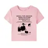 Camiseta Retrô Americana de Ombro Reto para Mulheres, Nova Estampa de Banda Vintage de Verão, Manga Curta, Simples, Versátil, Top Branco Ins
