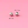 Cuentas Espaciadoras Sólidas del Zodiaco de 5 mm Plata Tailandesa S925 Cuentas de Plata del Conejo del Zodiaco Viejo Cuerda Tejida a Mano Accesorios de Cuentas Sueltas