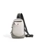 Mochila Artística de Lona Casual Estilo Japonés, Mochila Minimalista Plisada Lavada para Mujer, Bolso de Hombro Doble de Nylon Moderno de Color Sólido