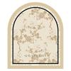 Tapete de Entrada Estilo Francês Levemente Luxuoso com Design de Flor de Cerejeira, Estilo Cream Ins, Tapete Personalizável, Tapete Antiderrapante para Entrada de Casa