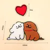 Decoración de pastel para el Día de San Valentín chino 2025 Adornos Corazón Corazón en el Día de San Valentín Línea Popular Perro Velas Enchufables