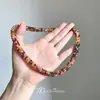 Collar Vintage de Cuentas Coloridas de Dopamina para Mujer, Estilo Nuevo, Personalizado, Gargantilla de Moda Resistente, Cadena para Clavícula de Nicho de Alta Gama