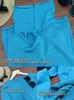 ¡Tejido Azul Lago! Cardigan Holgado de Punto para Mujer, Manga Larga, Borde Deshilachado, Algodón de Seda Lyocell, Para Principios de Otoño, Ilumina la Piel