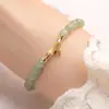 Pulsera Nueva de Bambú de Caña Alta para Mujer Pulsera de Perlas de Imitación Marca Fu Diseño de Nicho de Lujo Ligero Joyería de Moda para Mujer Regalo