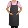 Suministro Transfronterizo Delantal de Mezclilla para Peluqueros, Baristas, Hombres y Mujeres, Ropa de Trabajo para Floristerías, Delantal a Prueba de Aceite y Manchas, Personalizable con Impresión