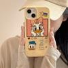 Funda de Teléfono Móvil de Dibujos Animados Donald para Apple 16 15 Explosiones iPhone14Plus Creativa 13 Moda 12 Trigo