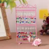 Estante para aretes de hierro forjado metálico de 48 agujeros estante de exhibición de joyas para aretes y colgantes estante para joyas accesorios de joyería estante promocional