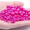 Accesorios para Joyería DIY Tejidos a Mano 8mm Coloridos Ecológicos Perlas de Imitación Perlas Falsas Agujero Recto Cuentas Redondas Material de Cuentas Sueltas