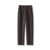 Calça de Lã de Ovelha Estilo Tubo Feminina Outono e Inverno Nova Engrossada Quente Moda Versátil Reta Cintura Alta Emagrecedora Calça Casual