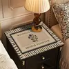 Protetor de Mesa de Cabeceira de Quarto, Toque de Luxo Leve e de Alta Qualidade, Toalha de Mesa Sem Lavagem, Capa Impermeável e à Prova de Poeira para Tampo de Sapateira