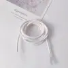 Série Miu couro PU núcleo corda de couro trançada redonda costura bolsa DIY sandálias sapato trançado decoração de cabedal atacado