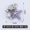 Pode Ser Misturado em Lote DIY Pérola Cravejada de Diamante Estrela do Mar Pulseira Pendente Única Pingente de Colar Acessórios de Pingente Venda Direta de Fábrica Transfronteiriça