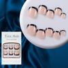 Puntas de Uñas Portátiles Estilo Francés, Uñas de Pies Rosas, Uñas Postizas Removibles Stock Uñas de Pies Francesas