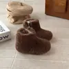 Botas de Piel para Niñas 2026 Invierno Nuevas Botas de Nieve Cálidas para Niños Botas de Algodón para Bebé Lindas Botas Cortas con Forro Polar para Niñas
