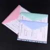 Bolsa para Documentos de Escritório Cor Macaron Morandi, Livro para Armazenamento de Provas de Alunos com Bolsos para Folhas Soltas de 11 Furos