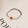 Quente-venda Acácia Feijão Vermelho Pulseira Colar Pull-ajustável Ágata Vermelha Jóias Direto da Fábrica All-match Jóias