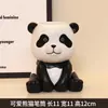 Estudia mucho y mantente con el portalápices de decoración pequeña de oso fresa panda genial para escritorio de estudiante niños Regalo de cumpleaños inspirador