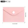 Bolsa para documentos con broche de presión en colores macarrón, 18 seda, estilos horizontal y vertical, bolsa para documentos colorida de gran capacidad A5A6A7