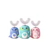 Cepillo de Dientes Eléctrico Infantil en Forma de U para la Boca con Cerdas Suaves Cepillo de Dientes Dibujo Animado Lindo Cabezal de Cepillo de Silicona Fabricante Venta al por Mayor