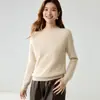 Suéter Base de Punto Sencillo Versátil para Mujer Baicai de Terciopelo sin Costuras de Cuello Medio Alto 100% Cachemir Puro Otoño/Invierno 2026
