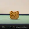 Talla de madera natural lindo oso y gato de dibujos animados, pulsera y collar DIY, accesorios, palo de rosa, sándalo verde, llavero de sándalo