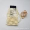 Bolso mini de perlas tejido a mano 2021 retro nicho bolso de mujer hombro Bolso bandolera de mujer portátil moda bolso de mujer