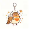 Pingente Chaveiro Acrílico Pisco-de-peito-ruivo Europeu Desenho Animado Criativo Presente Decoração de Mochila Mercadoria de Anime Transfronteiriça