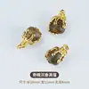 Pulsera de Madera de Agar Natural con Bolsa de Cuentas Barriles de Oro de 24K Hecha a Mano DIY Pulsera Wenwan Cuentas Espaciadoras para Pulsera Colgante Al por Mayor
