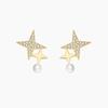Aretes de estrella para mujer 2021 nueva moda Corea del Sur elegantes celebridad en línea aretes de plata esterlina personalidad simple pequeño estilo frío