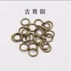 Anéis Abertos Coloridos Galvanizados em Metal Anel Único Anéis de Ferro Plano Pulseira Colar Brinco Anéis de Conexão Acessórios para Joias DIY