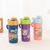 Lonchera de Plástico de Dibujos Animados Vaso de Verano para Niños y Niñas Jardín de Niños Escuela Especial Tapa Giratoria Lonchera Hervidor de Agua