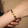 Pu Zuo Jiu no se desvanece Cuerda de Mano Ruyi para Parejas Roja Negra para Hombre y Mujer Pulsera Pulsera Tejida con Cuerda Roja