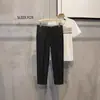 Pantalones de traje para hombre estilo americano para otoño e invierno, nuevos, con forro polar, para ir al trabajo, elegantes, estilizan, pantalones casuales de corte slim