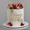 Nueva Decoración de Pastel Acrílica Estilo Ins Transfronterizo Decoración de Pastel Feliz Cumpleaños Adornos para Mesa de Postres