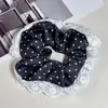 Scrunchie Estilo Coreano Zhao Lusi High-End Estético Ins Estilo Universitário Prendedor de Cabelo Estilo Doce Faixa de Cabelo Feminina