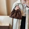 Bolso Cubo Retro de Gran Capacidad para Debajo de la Axila para Mujer 2025 Nuevo Bolso de Mano Simple Bolso Cruzado de Moda y Elegante Bolso Grande para Viaje