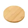 Tapete de Jantar Isolado, Bandeja de Madeira de Bambu, Suporte de Madeira Multifuncional, Suporte de Bambu Drenante, Tapete de Madeira Quadrado e Redondo para Cozinha, Moderno e Simples
