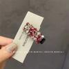 2086 Design Coreano Colorido Strass Franja Lateral Grampo de Cabelo Alta Qualidade Elegante Moda Luxo Leve Grampo de Cabelo Acessório de Cabeça