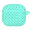 Capa protetora de silicone com padrão trançado, adequada para fones de ouvido Bluetooth sem fio Apple AirPods 4. Resistente a quedas e com espessura reforçada.
