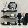 Estante de Almacenamiento Multicapa Estilo Francés Organizador de Escritorio para Tocador para Perfume, Aromaterapia, Productos para el Cuidado de la Piel, Bandeja para Artículos Varios de Baño