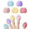 Mini Esponja de Dedo que No Absorbe la Base, Cushion Q-Bounce, Esponja de Maquillaje de Gota de Agua con Forma de Corazón, Esponja de Dedo Pequeña Tipo Zapatilla al por Mayor