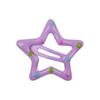 Horquilla de color dopamina Y2K con forma de estrella pentagonal, pinza pequeña para el cabello, flequillo, pinza para el cabello rota lateral, tocado bonito