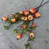 Bendición de Año Nuevo palabra abrazo cubo arreglo floral Festival de Primavera cubo de flores decoración de ambiente simulación Acebo eucalipto abanico fruto rojo