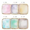 Estilo Japonés Pintado Desenfocado Paleta Arte de Uñas Herramienta de Cristal Shell Esmalte de Uñas Pegamento Resina Ágata Decoración Paleta