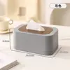 Caixa de Armazenamento com Alto Valor Estético, Porta-Lenços de Mesa para Carro, Sensação de Luxo Leve e de Alta Qualidade, Porta-Lenços para Sala de Estar com Mola Embutida, Universal