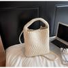 Bolso Nuevo de Verano 2026 para Mujer con Textura de Alta Calidad, Bolso Tejido a Mano Estilo Coreano Madre e Hija, Bolso de Cubo Versátil de Moda