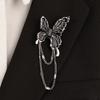 Broche de Araña de Diamantes Gótico para Mujer Estilo Ins Europeo y Americano Personalizado Elegante Broche de Animal Venta al por Mayor Accesorios de Halloween